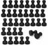 SMART&COOL Black 35 Pack Strong Silicone Push Pin Magnets, Anti Scratch Fridge Magnets, Small Push Pin Magnets, Magnets for Refrigerator, Whiteboa...